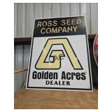 Golden Acres Feed Sign