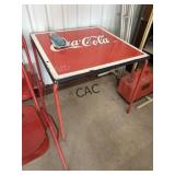 Vintage Coca-Cola Metal Card Table