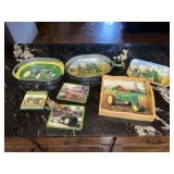 Box Lot of Assorted John Deere Decor