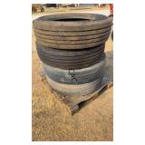 Set of 285/75R24.5 Tires