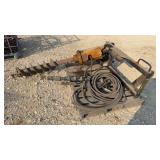 Beltec Hydraulic Post Hole Digger w/6" & 9" Bits