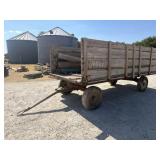 Four Wheel Pintle Hitch Hay Trailer
