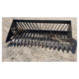 KC 72" Skid Steer Rock Bucket Attachment