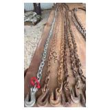 Lot of 6 Chains w/Hooks