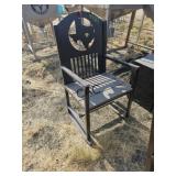 Texas Star Metal Rocking Chair
