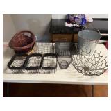 Lot of Assorted Baskets and Decor