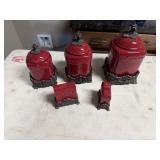 Canister Set with Coasters and S&P Shakers