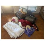Huge Lot of Assorted Bedding, Afghans and More