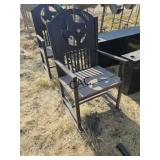 Texas Star Metal Rocking Chair