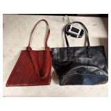 Lot of 2 Leather Handbags