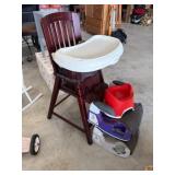 Wooden High Chair with Booster Seats