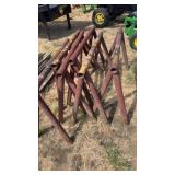 Lot of 6 Pipe Racks