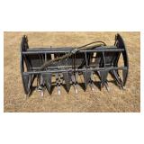 Skid Steer 72" Hydraulic Rock Grapple Attachment