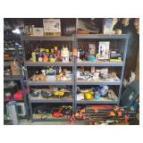 Metal shelves