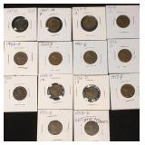 14-Lincoln wheat cents-various dates