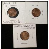 3-Lincoln Bicentennial cents