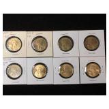 8-Sacagawea dollar coins