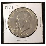 1971-Eisenhower dollar coin