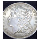 1896 Morgan 90% Silver Dollar Coin