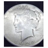 1923 Peace 90% Silver Dollar Coin