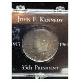 1964 John F Kennedy 90% Silver Half Dollar Coin