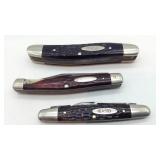 3 Pocket Case Knives,