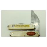 Caterpillar and Peterbilt novelty knives