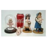 Miniature Shirley Temple in display case,