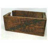 Vintage Underberg bottle wooden crate.