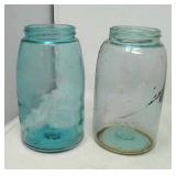 2 Early 1900s Ball quart jars.