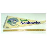 Vintage Seattle Seahawks felt pennant.