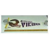 Vintage Minnesota Vikings felt pennant.