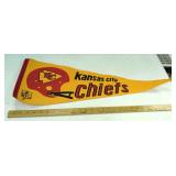 Vintage Kansas City Chiefs pennant.