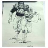 2 Cincinnati Bengals pencil prints by Tanenbaum,