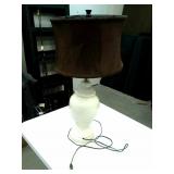 Ceramic base table lamp,  working when tested.