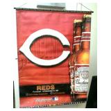 2 Sided wall hanging,  Cincinnati Reds.