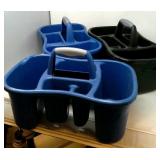 3 Sterilite garden tools caddies.