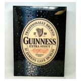 Guinness bar light, approximately 14x19