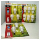 12 New Sylvania energy saving light bulbs.