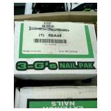 8 5# Boxes of 2 1/2" 8d deck nails. New. 40