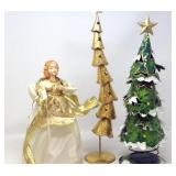 Angel Christmas Tree Topper, 1 Metal tilting