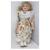 Porcelain Hand Painted Hand Sewn collector doll