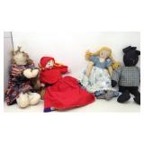 Hand Made Dolls . 1 Doll is Reversible and made to