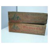 2 Vintage cheese boxes.