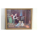 Vintage Home Decor Framed Picture