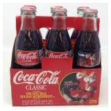 1996 Christmas 6 Pack of Full 8oz Coca-Cola