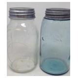 Vintage Longlife Mason Jar With Metal Lid, and