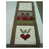 Quilted table runner. Handmade. Approximately