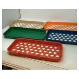 5 Coin sorter trays.