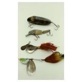 4 Vintage fishing lures, Paul Bunyan 66,